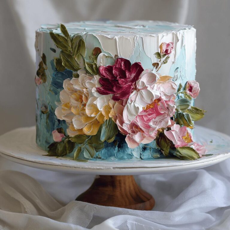 Palette Knife Painted Cake