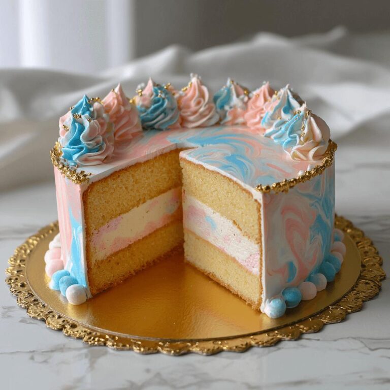 Pastel Marble Elegance Cake