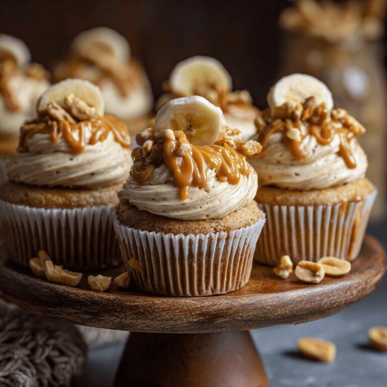 Peanut Butter Banana Cupcakes