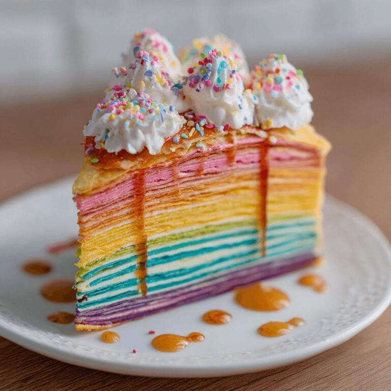 Rainbow Crepe Cake
