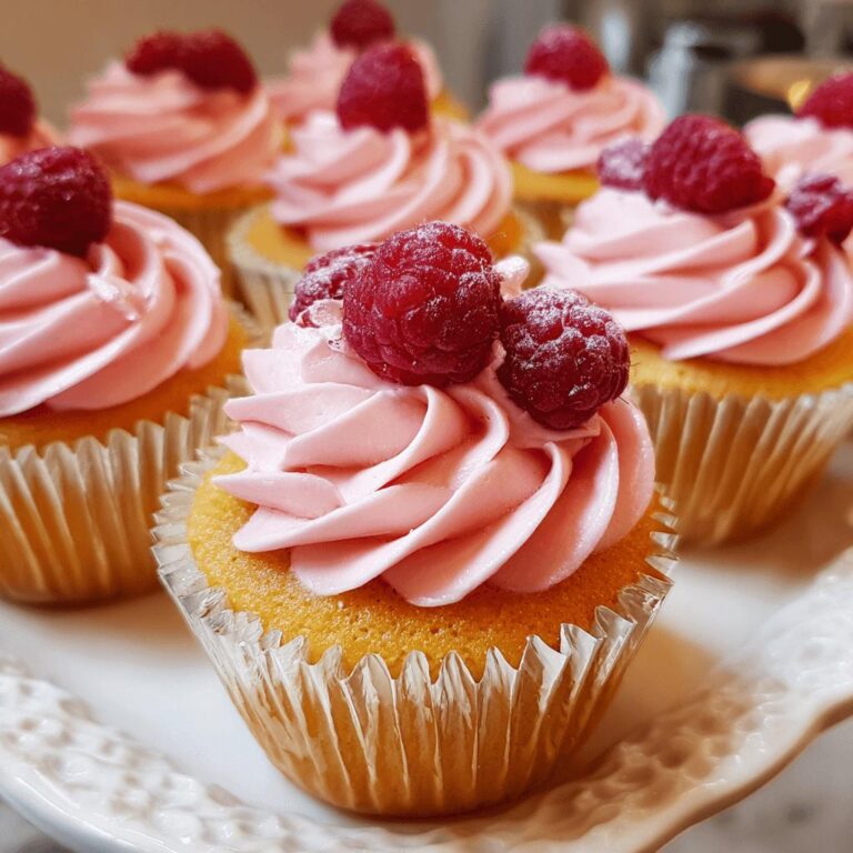Raspberry Rose Cupcakes