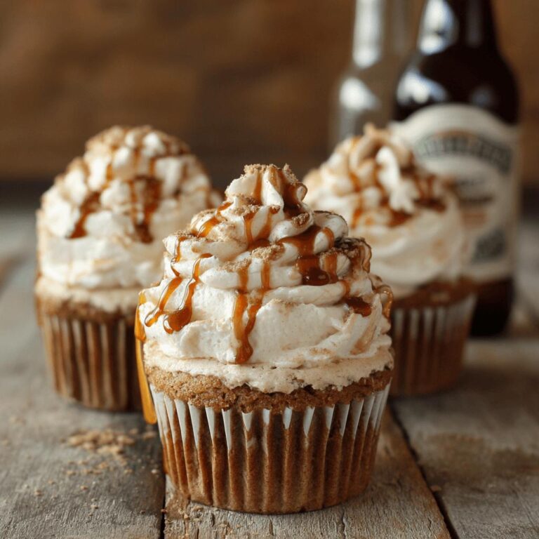 Root Beer Float Cupcakes