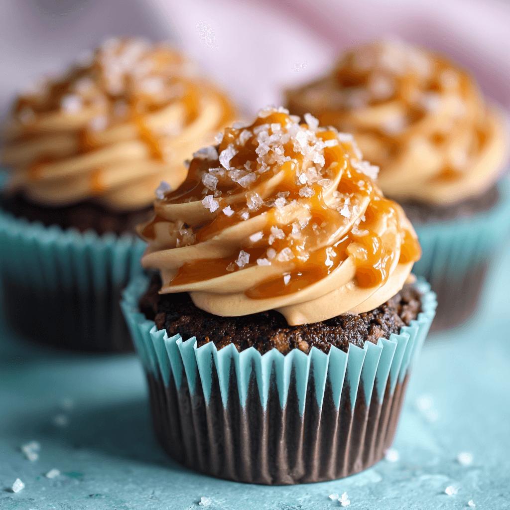 Salted Caramel Chocolate Cupcakes