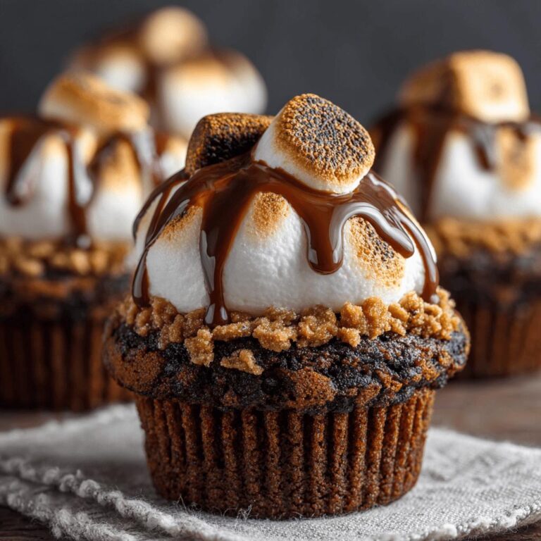 S'mores Brownie Cupcakes