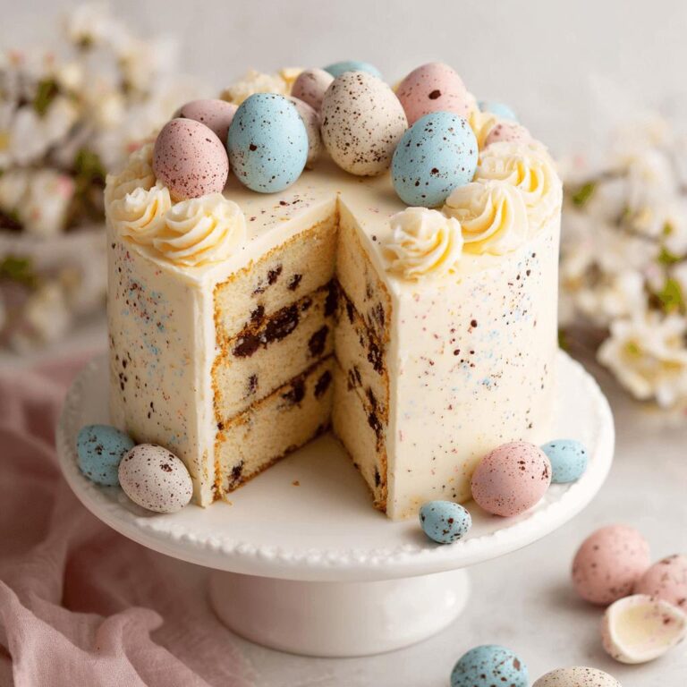 Speckled Easter Egg Cake