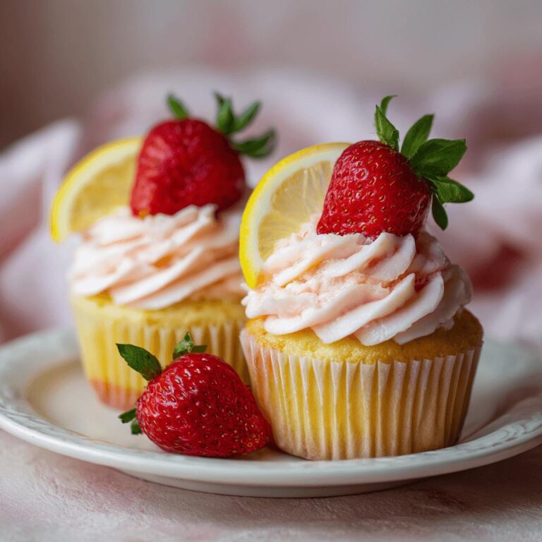 Strawberry Lemonade Cupcakes