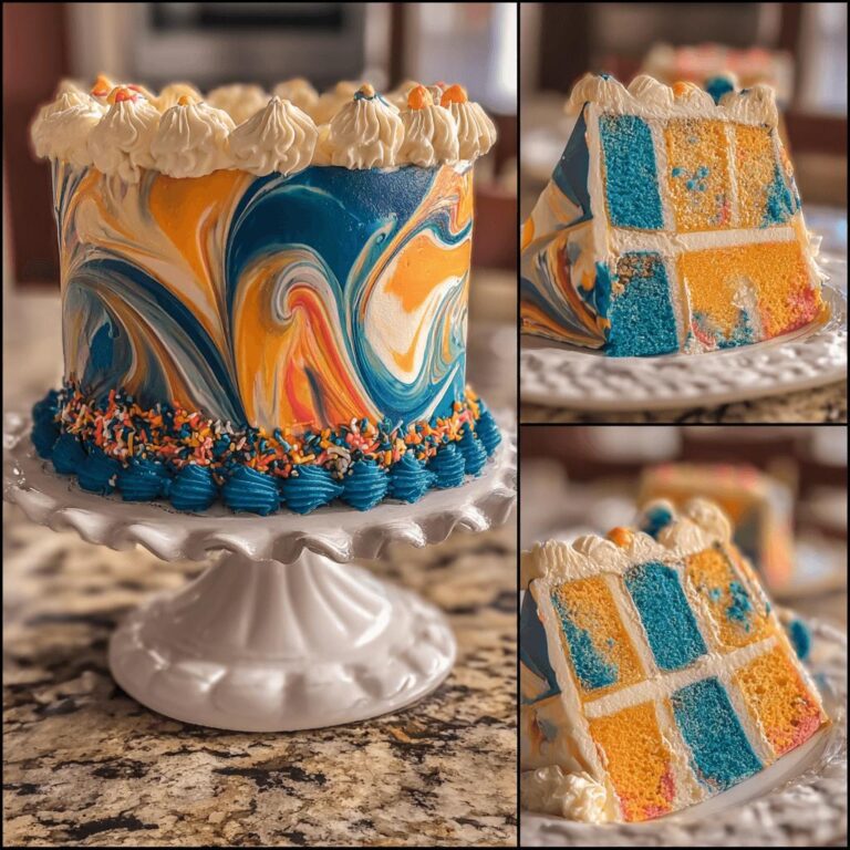 Tie-Dye Swirl Cake