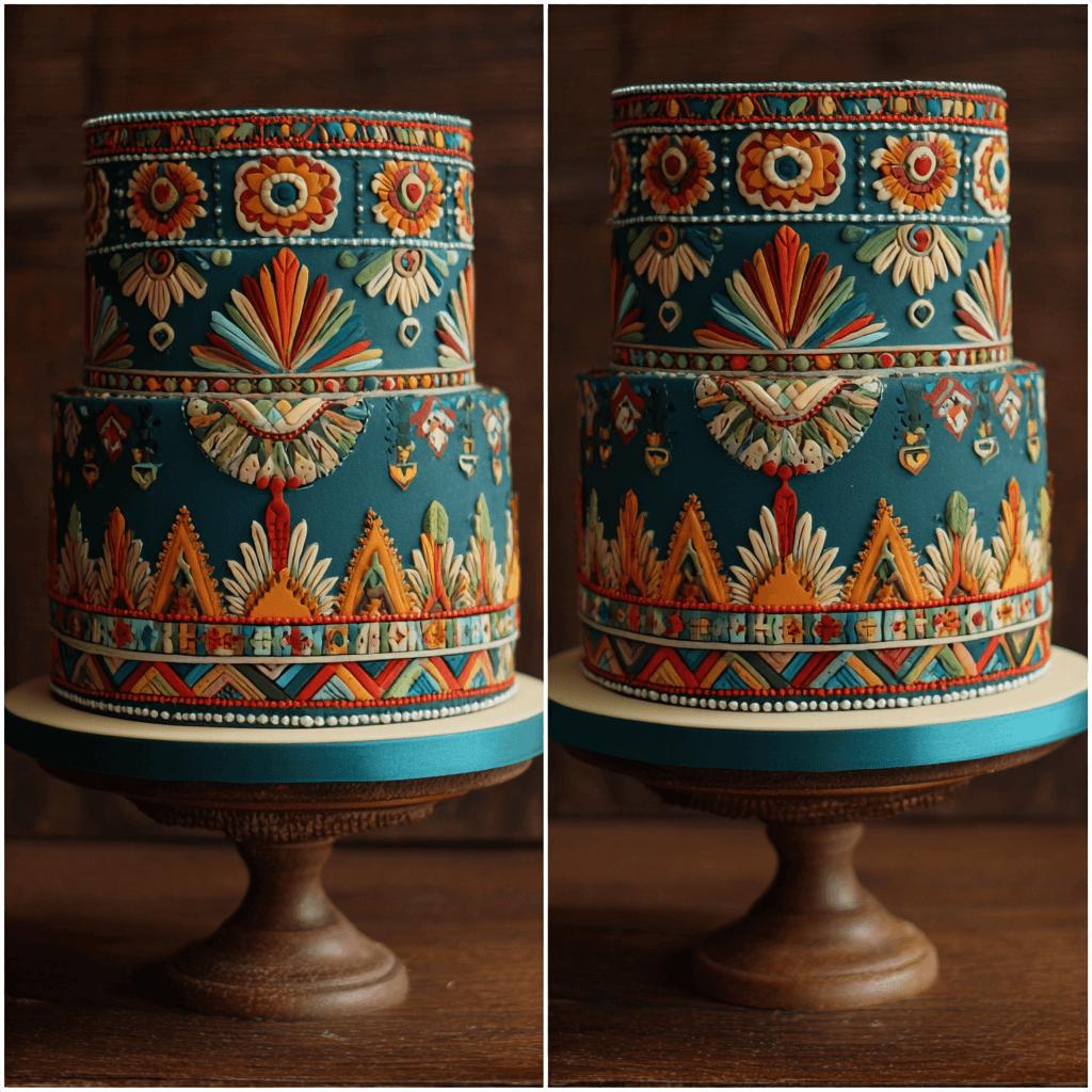 Tribal Aztec Print Cake