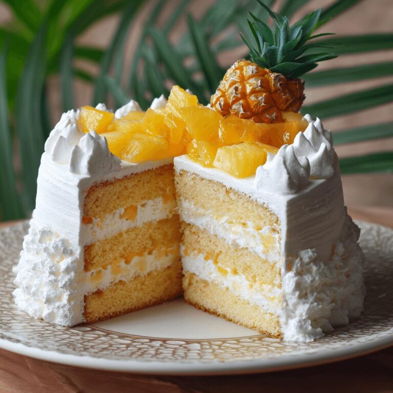 Tropical Paradise Pineapple Cake