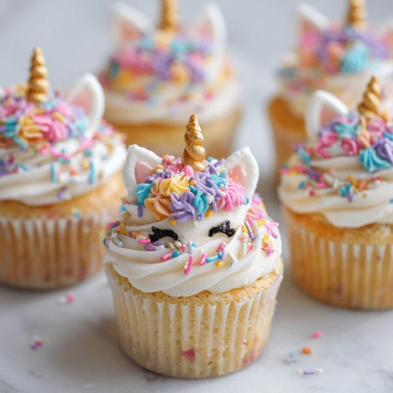 Unicorn Sprinkle Cupcakes