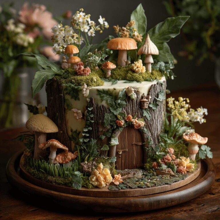 Whimsical Woodland Fairy Cake