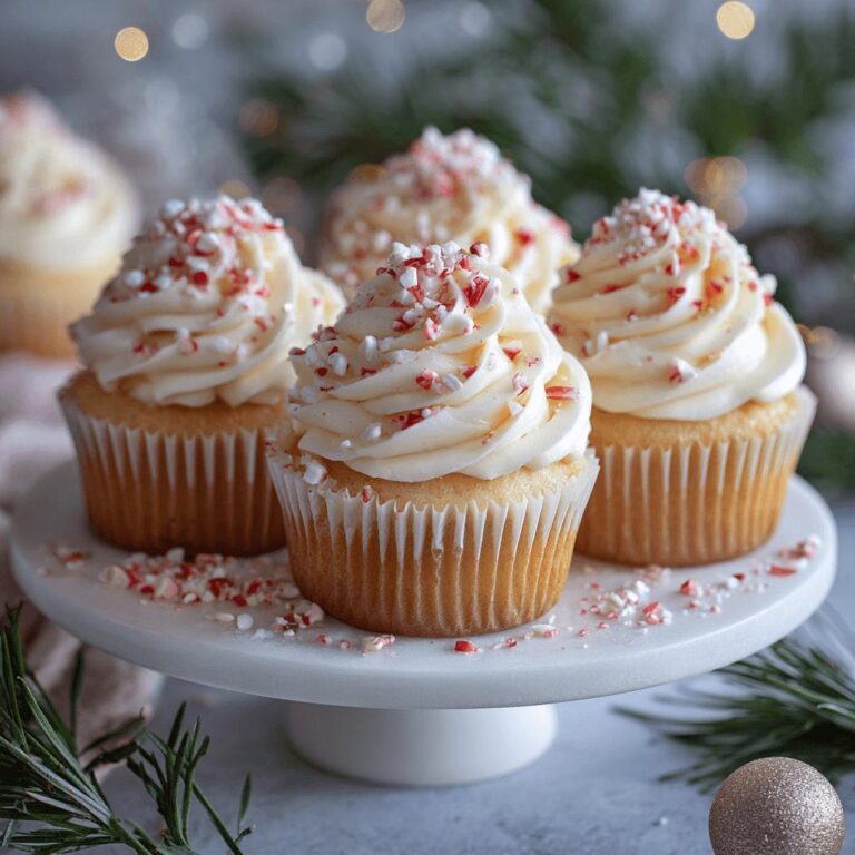 White Chocolate Peppermint Cupcakes