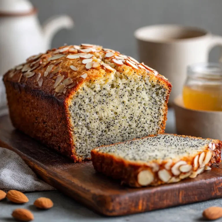 Almond Poppy Seed Loaf Cake