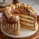 Banana Nutella Layer Cake