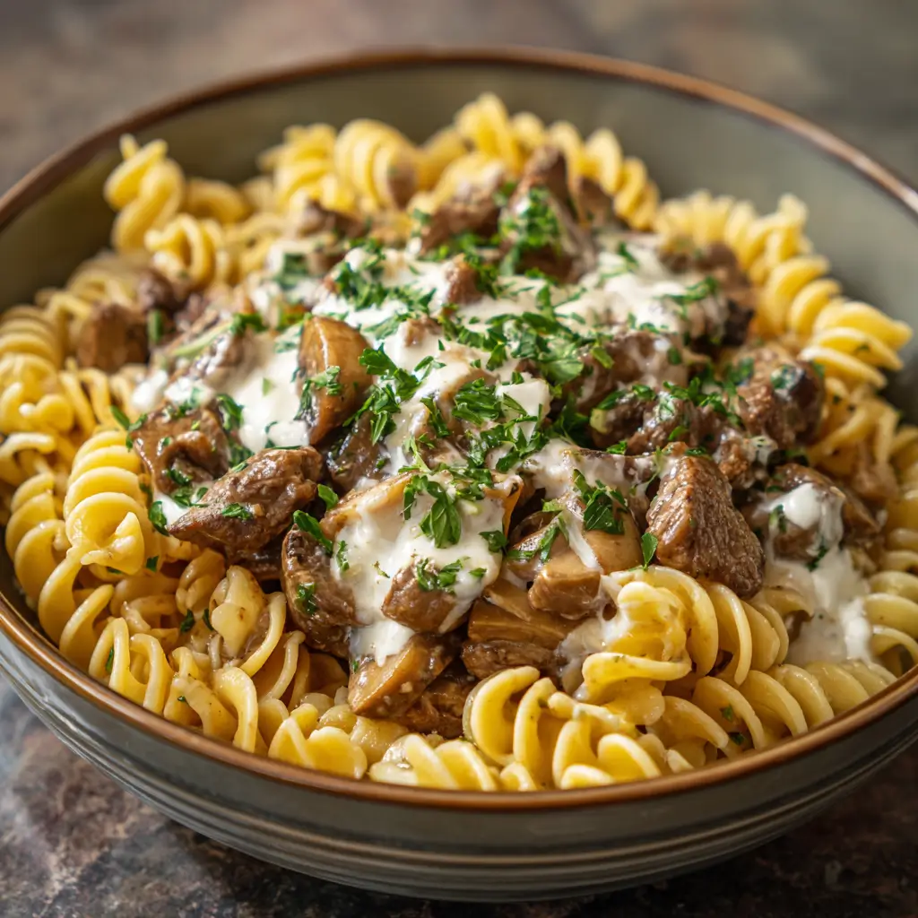 Beef Stroganoff Pasta