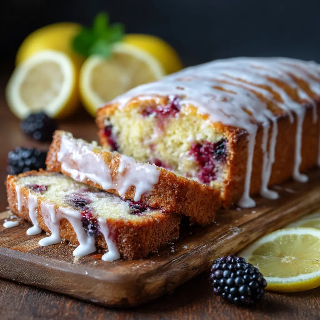 Blackberry Lemon Drizzle Cake