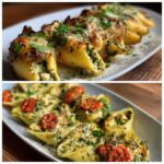 Chicken Pesto Stuffed Shells