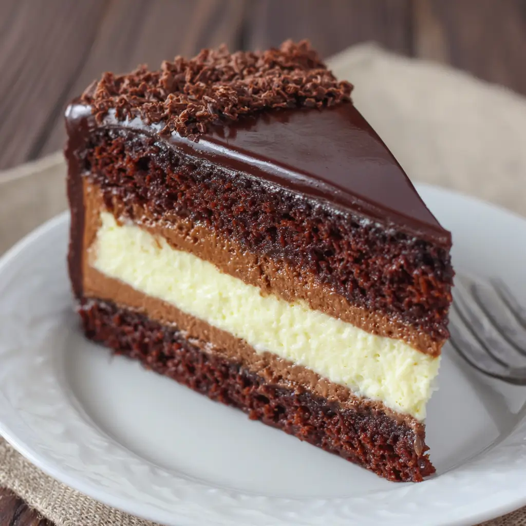 Chocolate Cheesecake Layer Cake