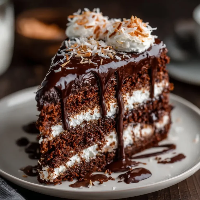 Chocolate Coconut Cream Cake