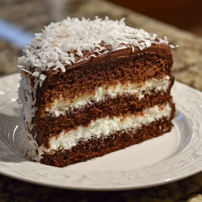 Chocolate Coconut Layer Cake
