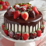 Chocolate Covered Strawberry Cake