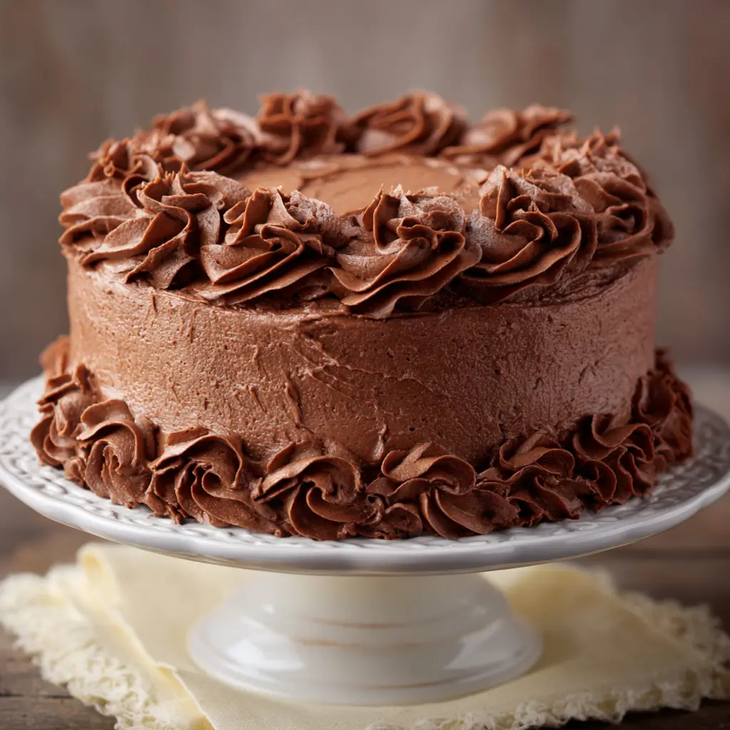 Chocolate Cream Cheese Frosted Cake