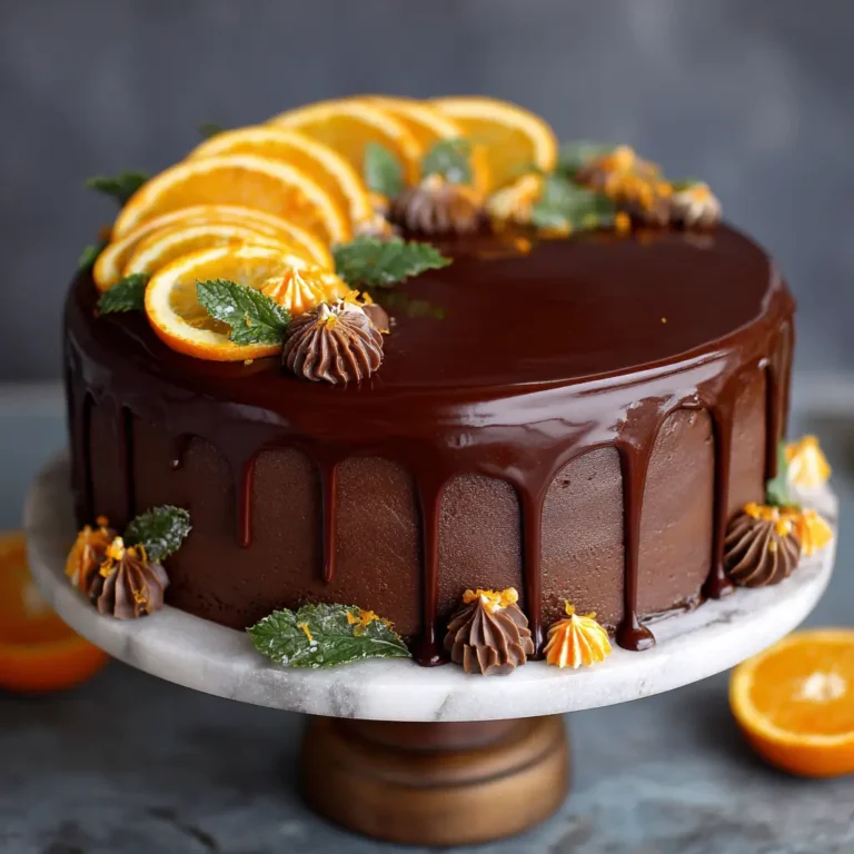 Chocolate Orange Ganache Cake