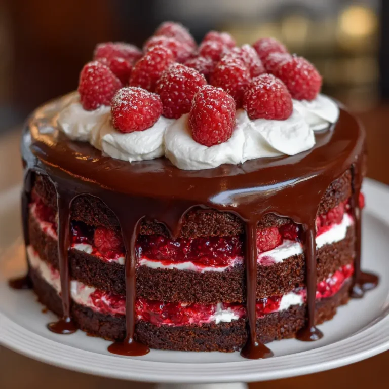 Chocolate Raspberry Layer Cake