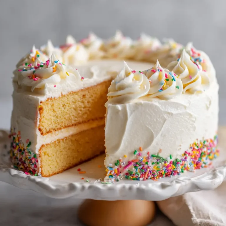 Classic Butter Cake with Vanilla Frosting