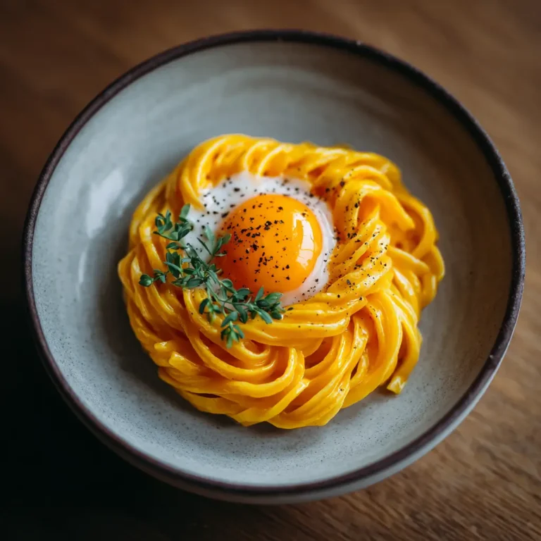 Egg Yolk Butter Pasta