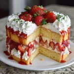 French Strawberry Cake