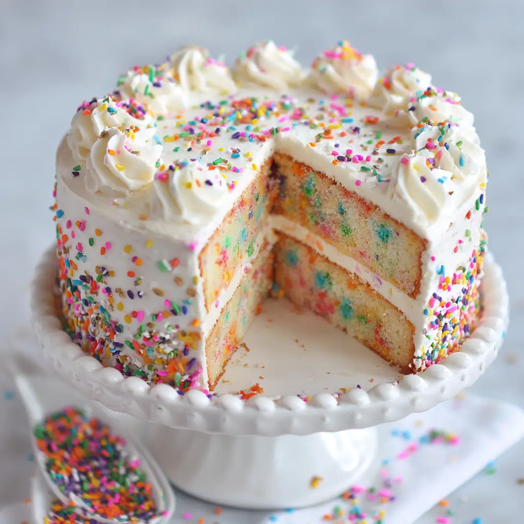 Funfetti Birthday Sprinkle Cake