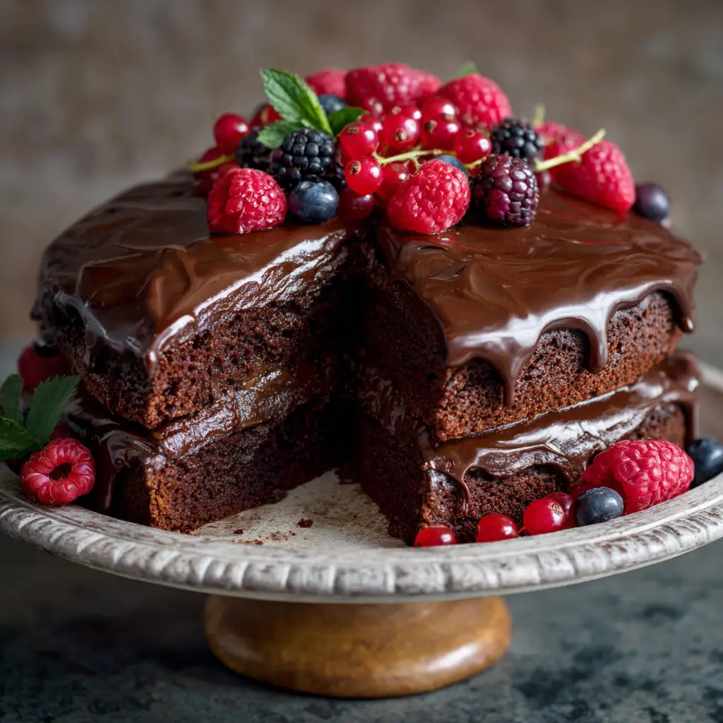 Gluten-Free Chocolate Fudge Cake