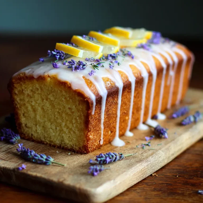Lemon Lavender Loaf Cake