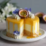 Mango Passionfruit Mousse Cake