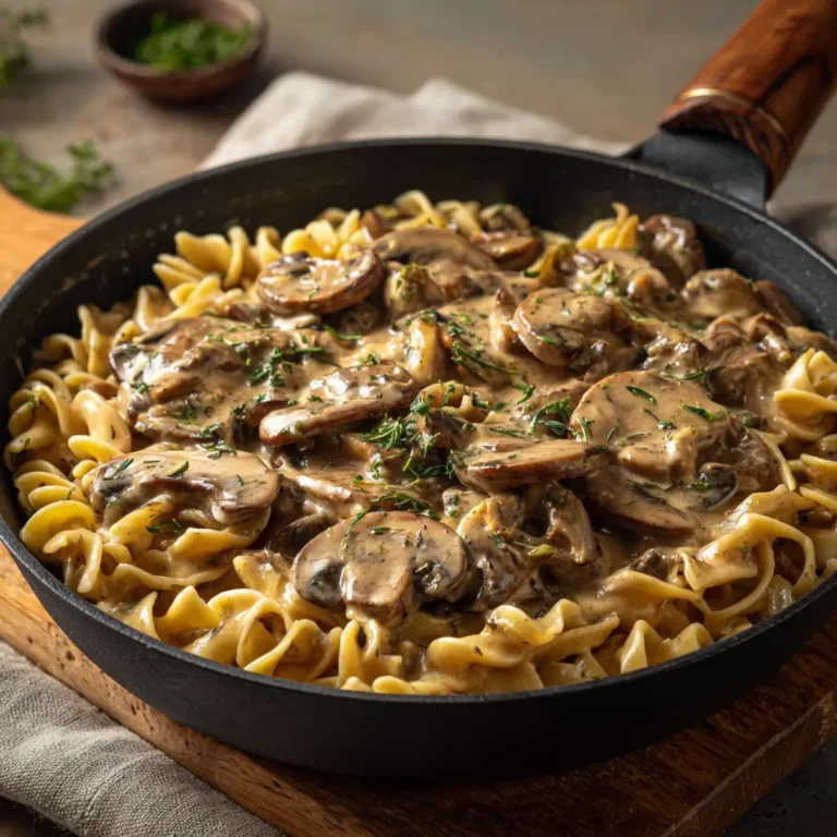 Mushroom Stroganoff Pasta
