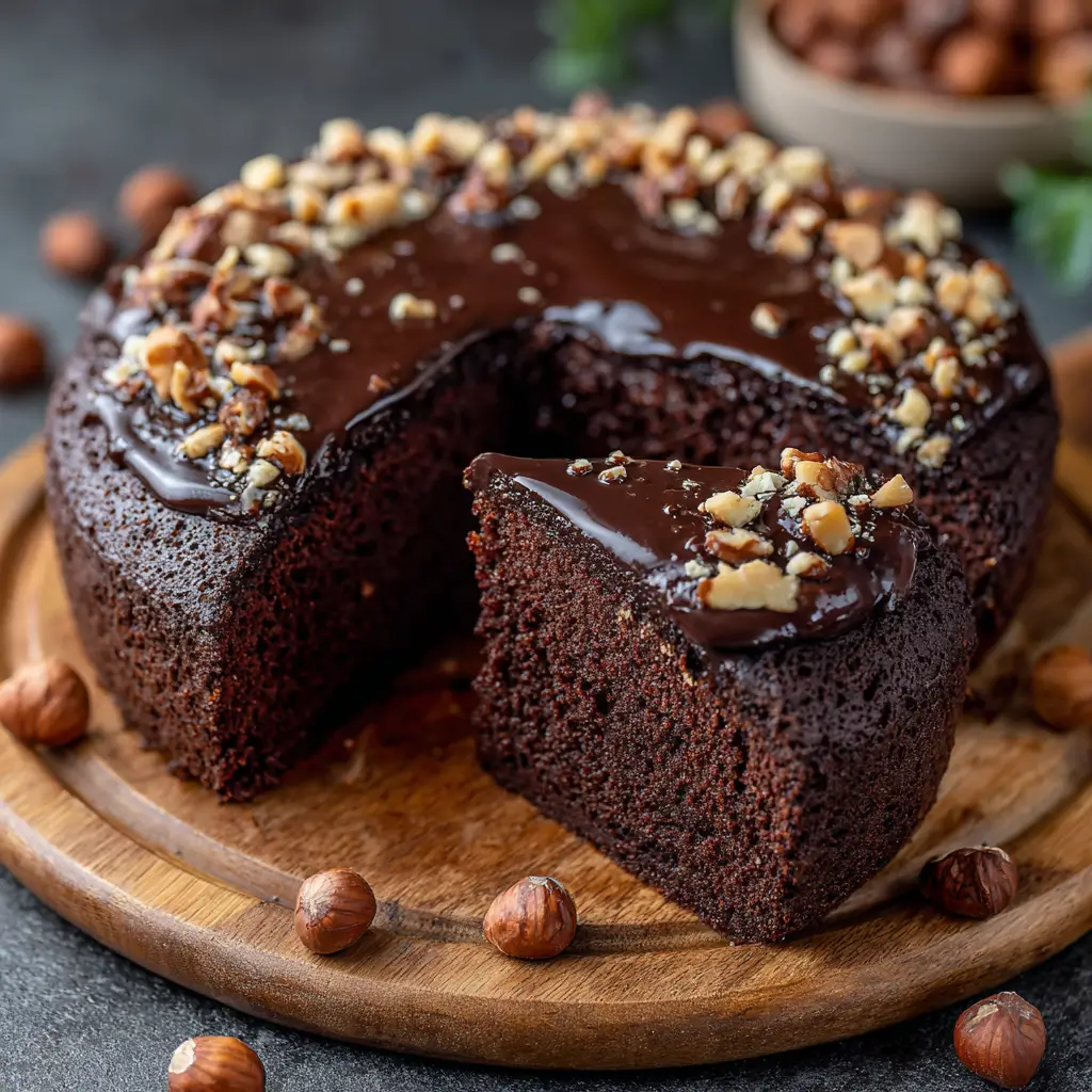 Nutella Chocolate Hazelnut Cake