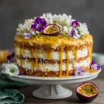 Passionfruit Cheesecake Layer Cake
