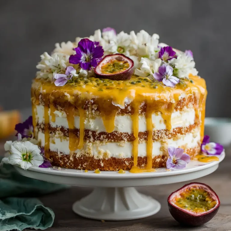Passionfruit Cheesecake Layer Cake