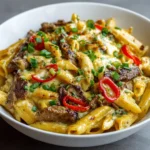 Philly Cheesesteak Pasta