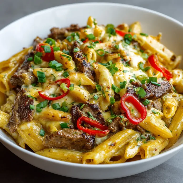 Philly Cheesesteak Pasta