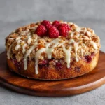 Raspberry Almond Crumble Cake