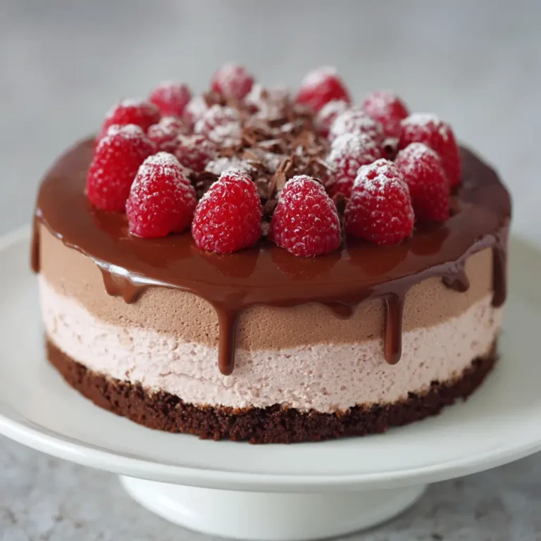 Raspberry Chocolate Mousse Cake