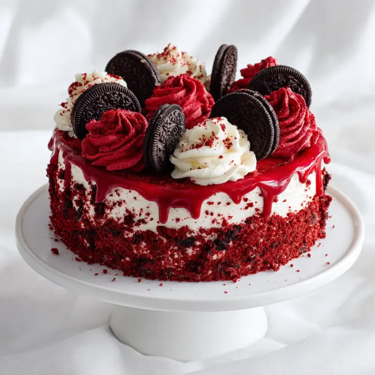 Red Velvet Oreo Cake