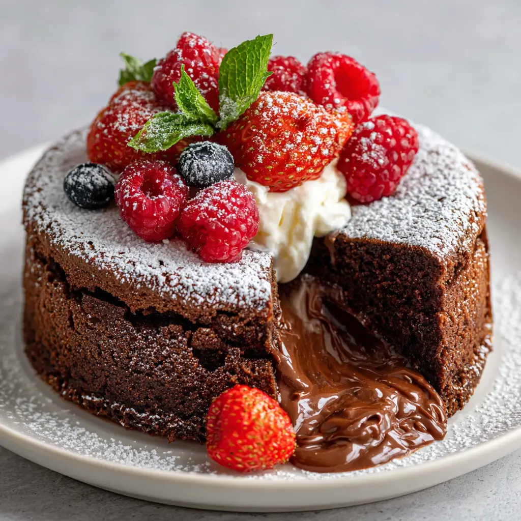 Rich Chocolate Soufflé Cake