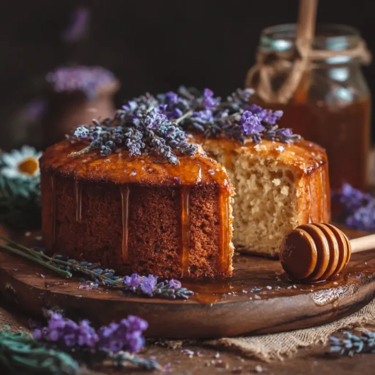 Salted Honey Lavender Cake