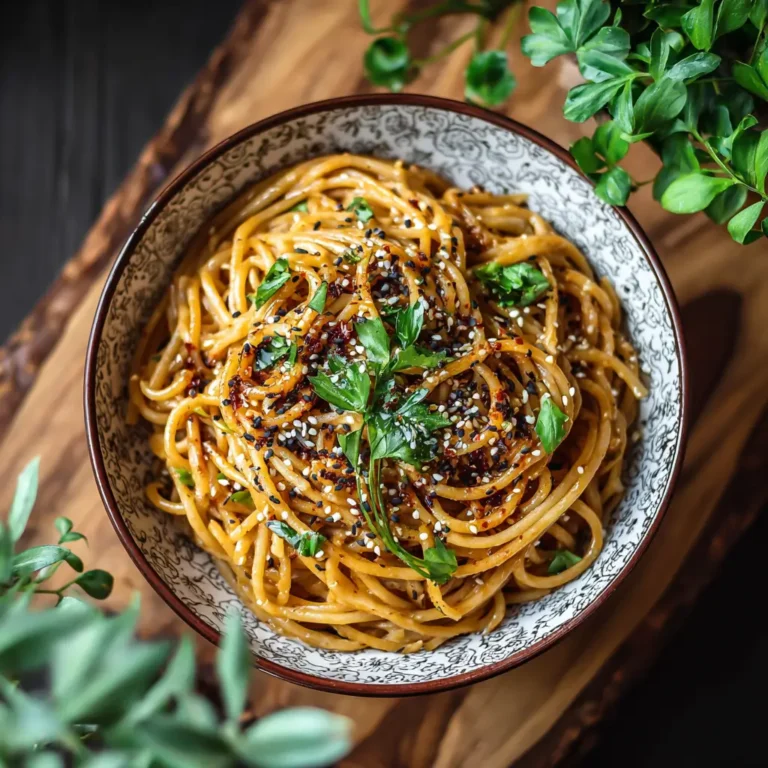 Sesame Garlic Pasta