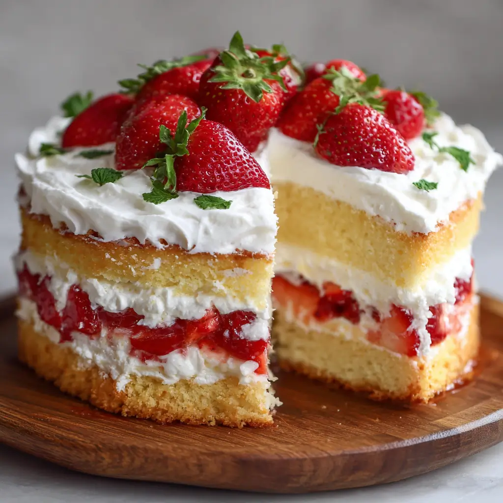 Strawberry Shortcake Layer Cake
