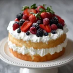 Triple Berry Chantilly Cake