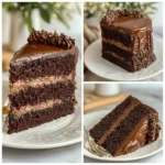 Triple Chocolate Fudge Cake